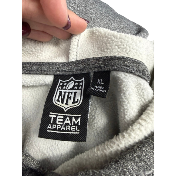 Men's NFL Team Apparel Gray Tampa Bay Buccaneers Hoodie Size XL - Picture 6 of 10